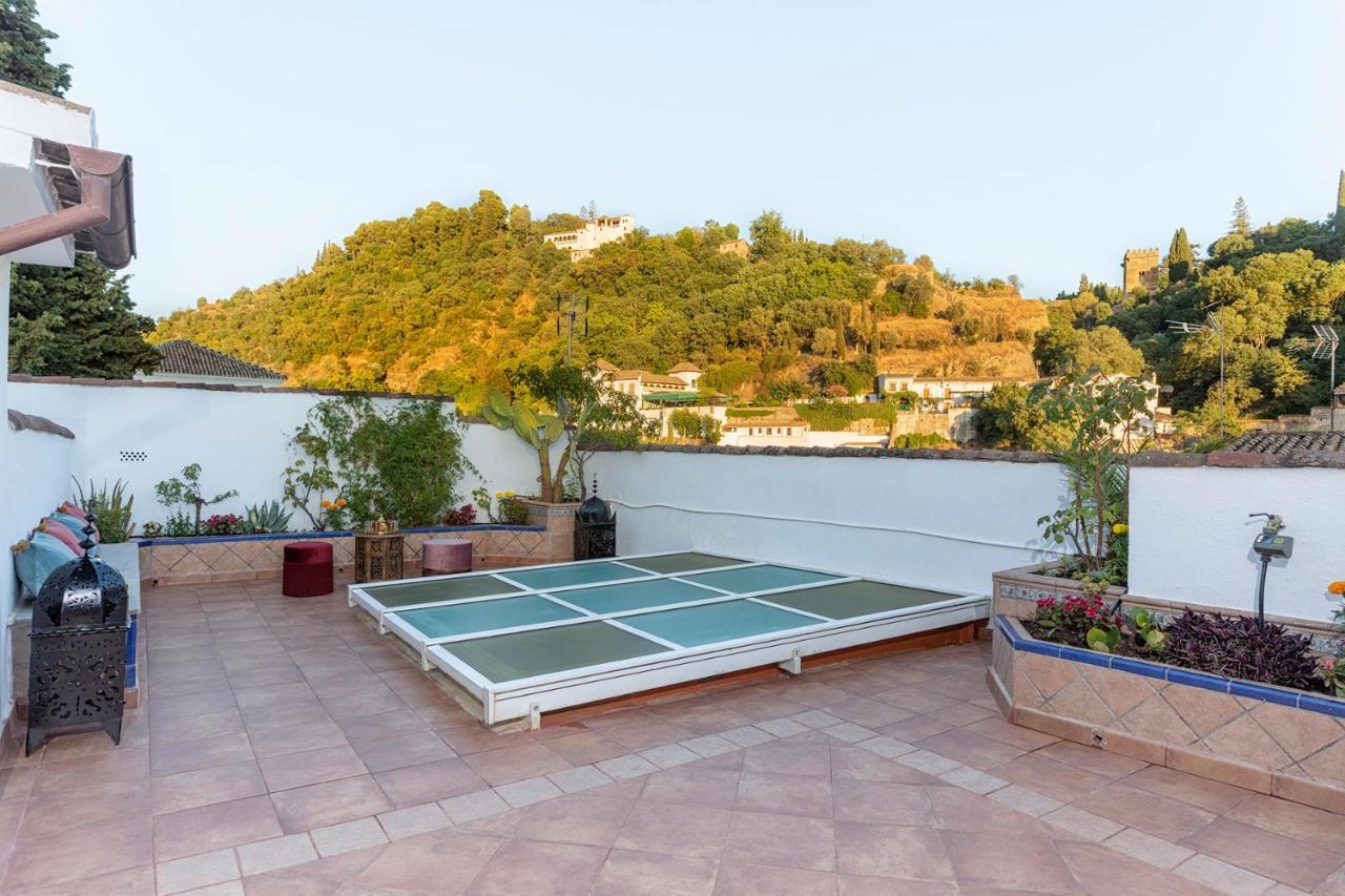 Villa Morayma House Terrace With Views To Alhambra Granada Esterno foto