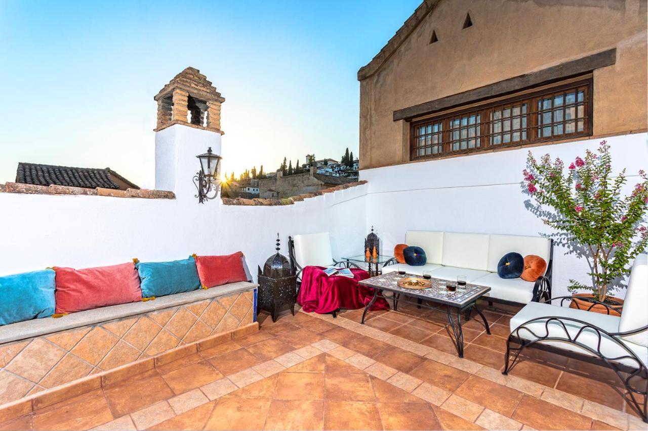 Villa Morayma House Terrace With Views To Alhambra Granada Esterno foto